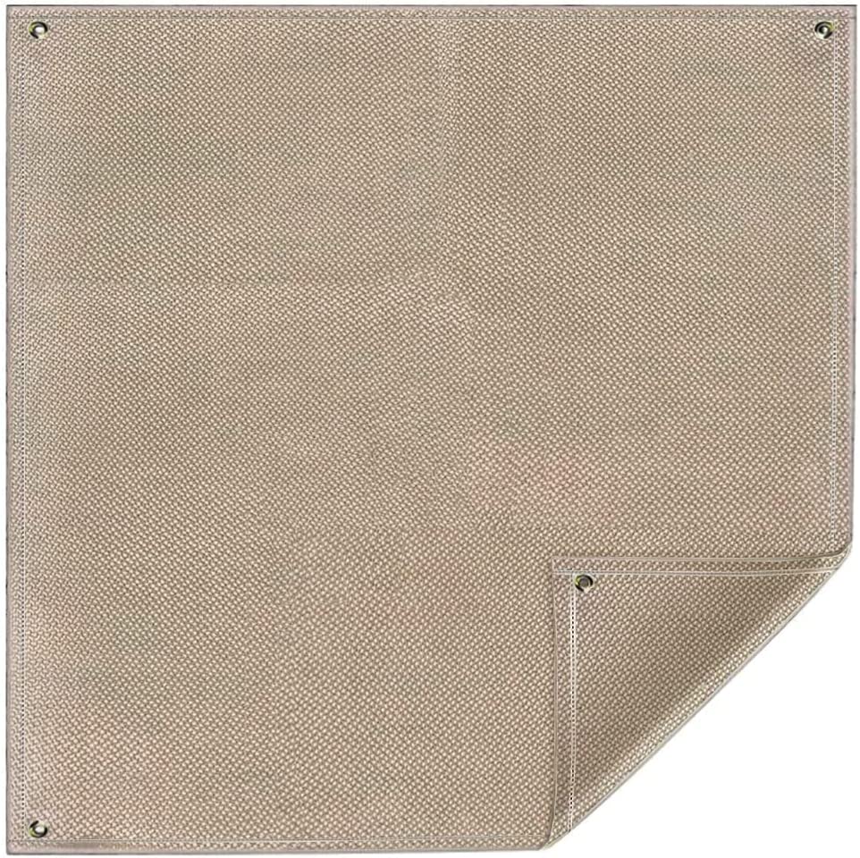 Gold Fireproof Fire Pit Mat for Tent Stove 80x90cm