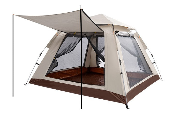 Deluxe Dome Style Pop Up Tent With Awning