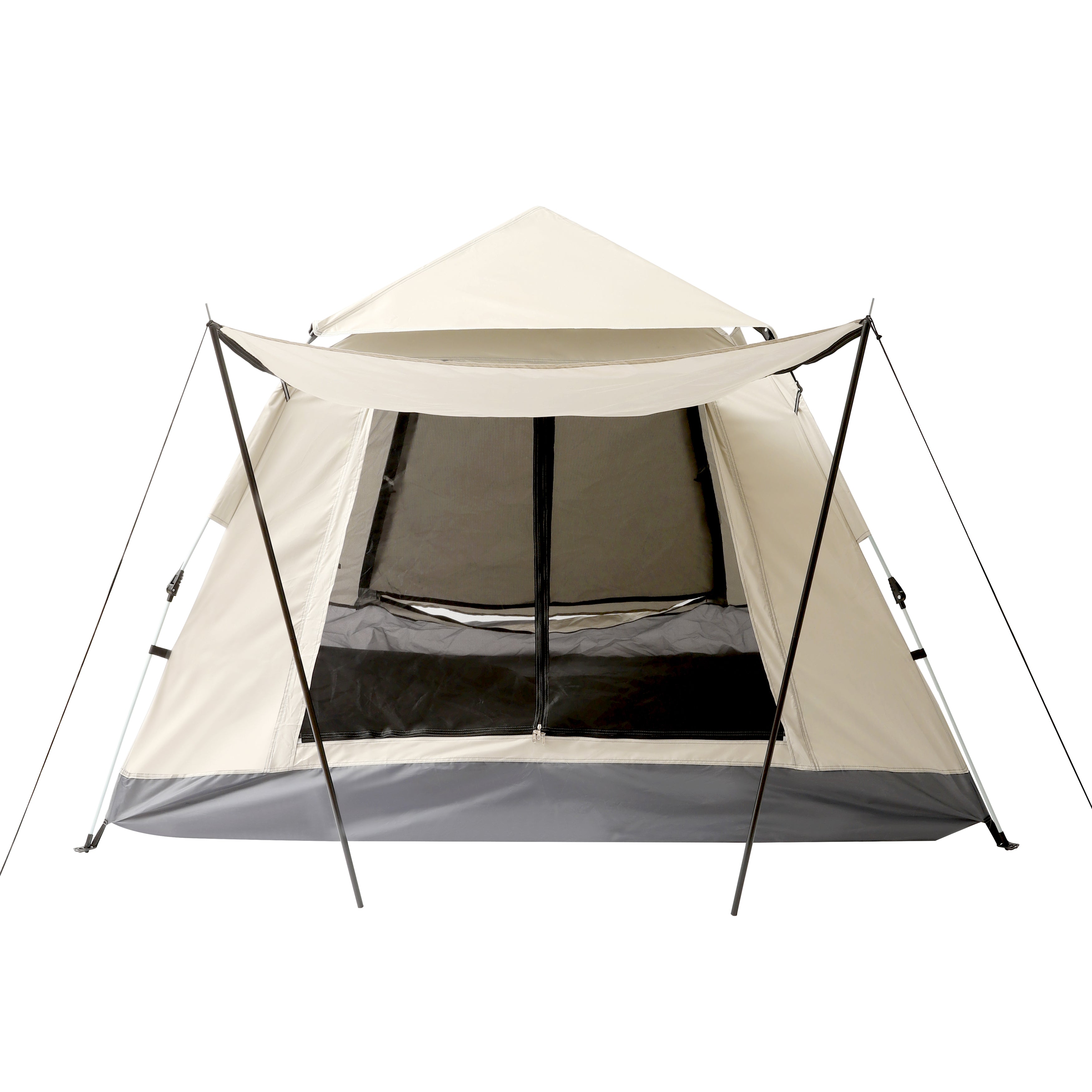 Deluxe Dome Style Pop Up Tent With Awning
