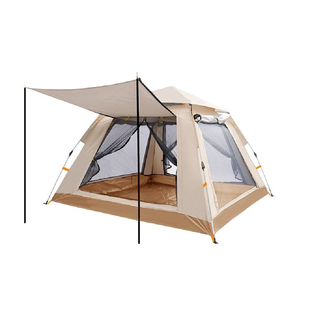 Deluxe Dome Style Pop Up Tent With Awning