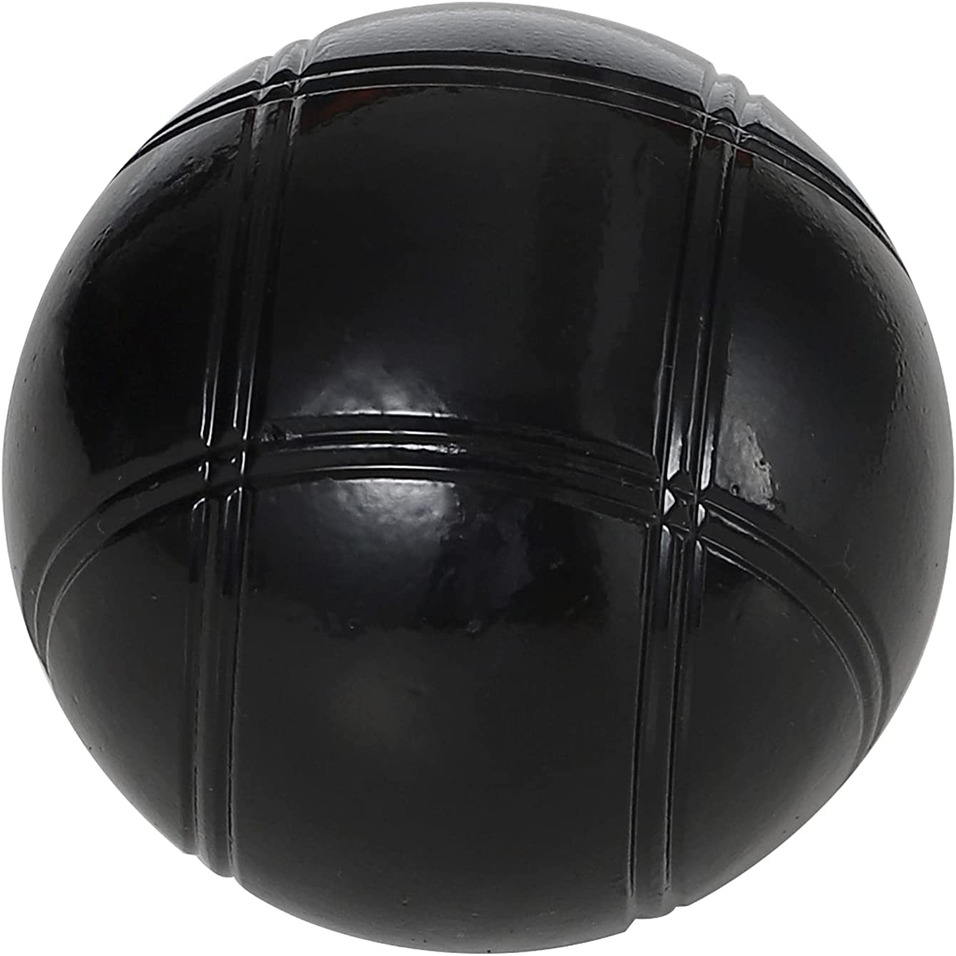 6 Boules Petanque Bowls Set Luxury Polished Black
