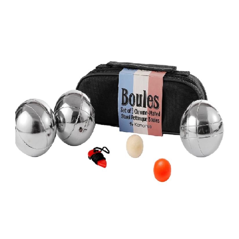 Boules Petanque Bowls Set Luxury Polished Chrome