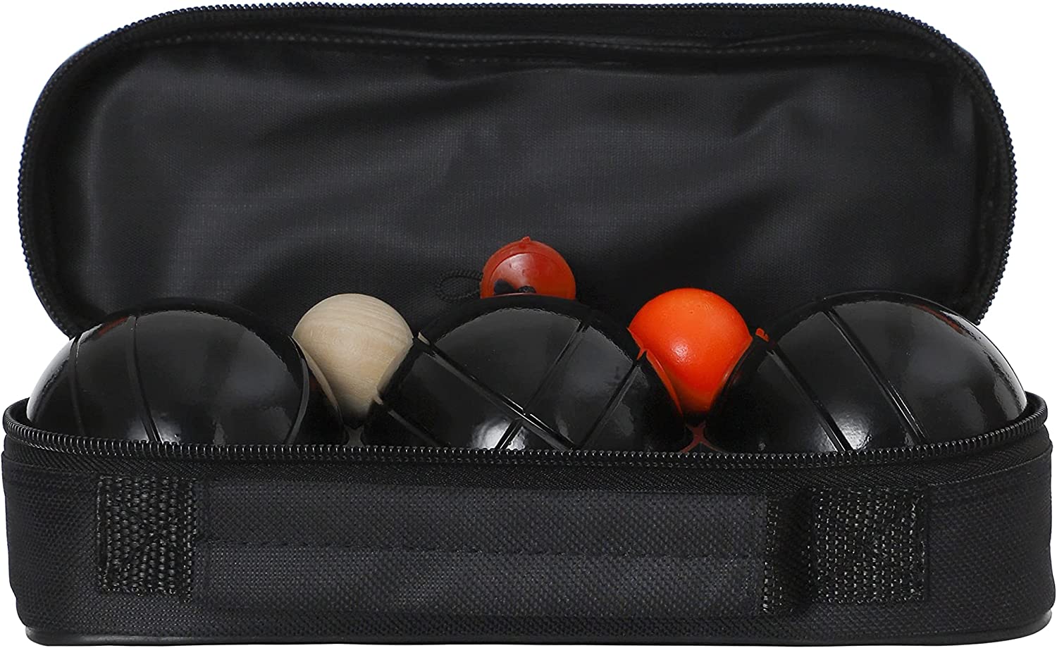 Boules Petanque Bowls Set Luxury Polished Black