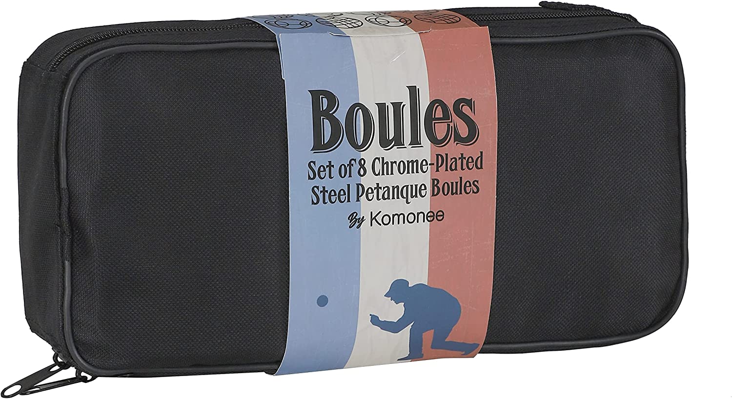 8 Boules Petanque Bowls Set Luxury Polished Chrome