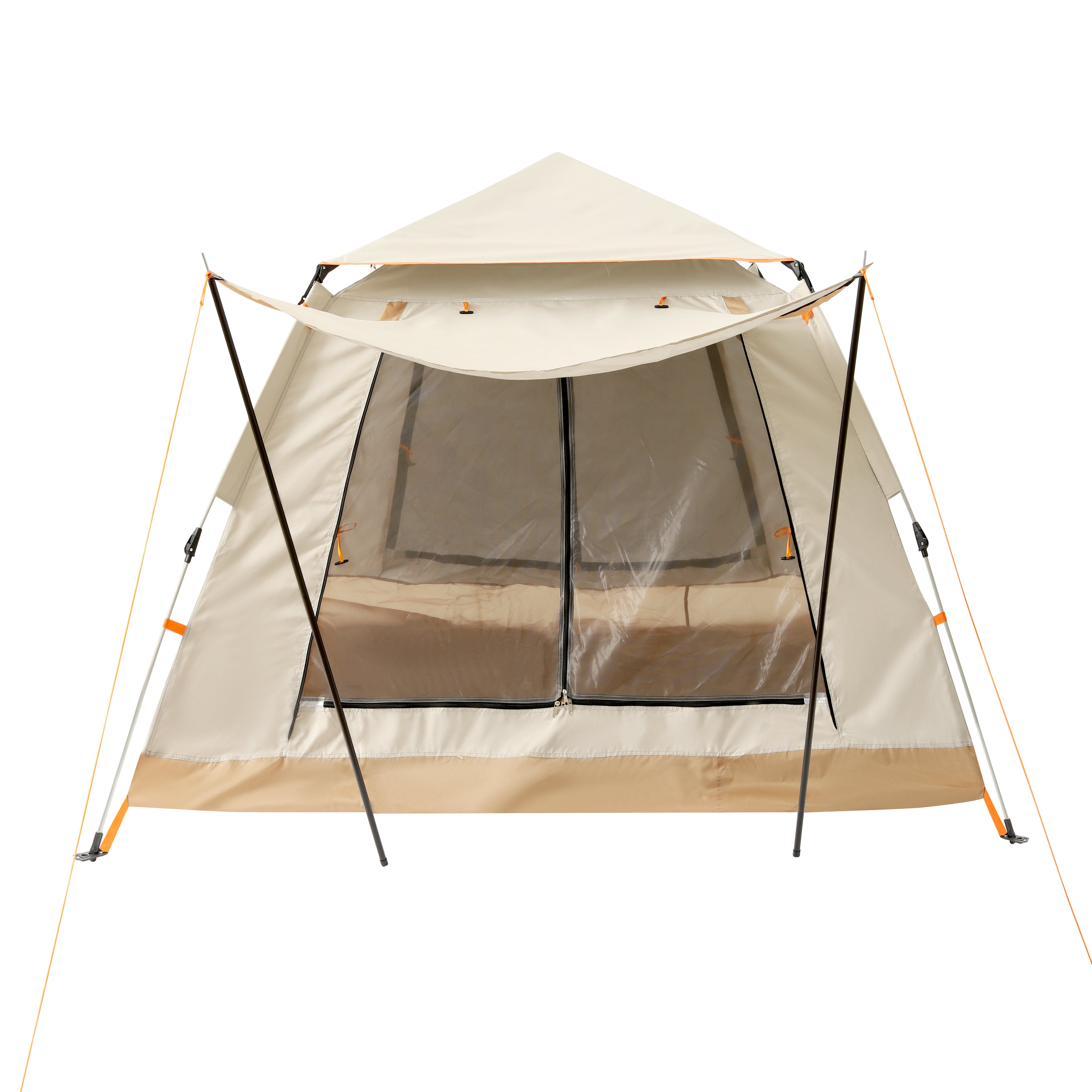 Deluxe Dome Style Pop Up Tent With Awning