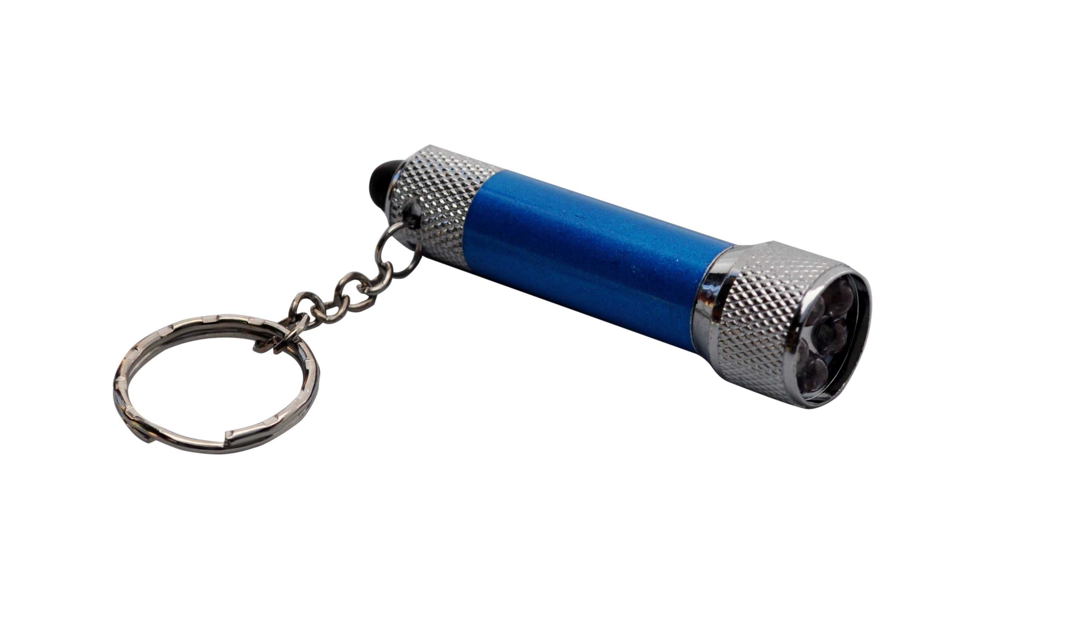 Keyring Torch Flashlight Blue LED Light Keychain