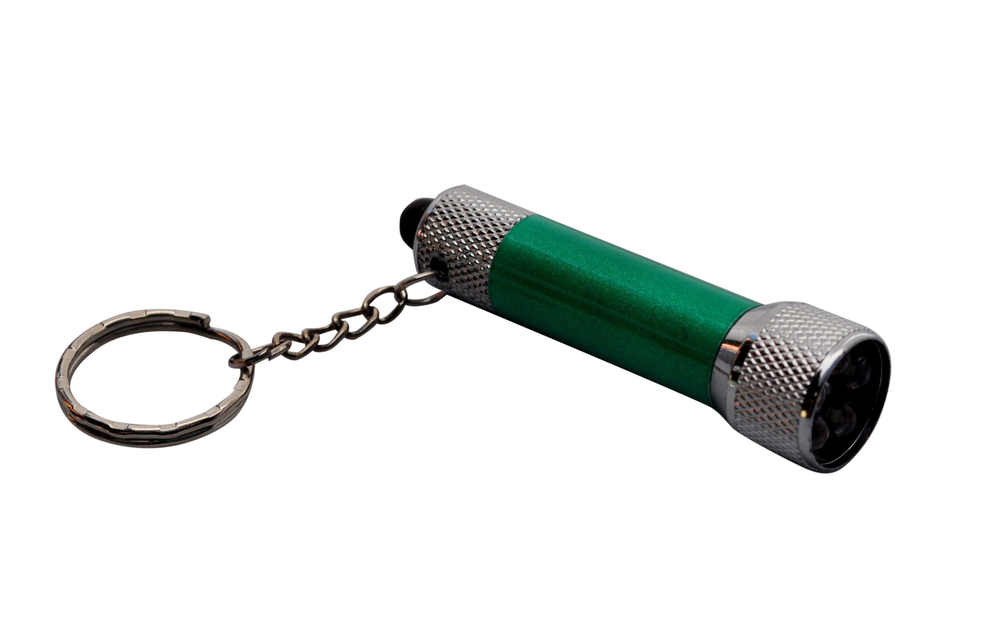 Keyring Torch Flashlight Green LED Light Keychain