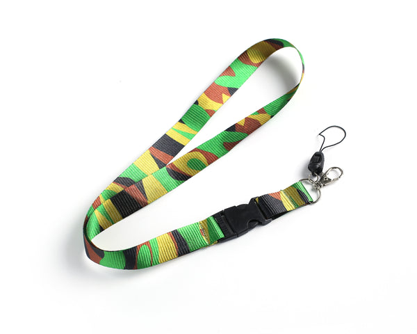 Camouflage Camo Lanyard Neck Strap for ID Card Badge Holder